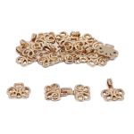 Крючки пришивные декоративные 25х14 мм, gold, 10 шт