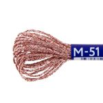 Мулине Gamma металлик NM 12 мотков по 6 метров, M-51 белый/красный, Gamma MOULINE