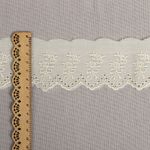 Кружево шитьё диз.ТСВ-20S10 5.5 см, цв.002 молочный, хлопок уп.2,5м, Kruzhevo