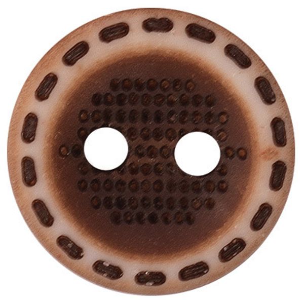 Пуговицы 2 прокола блузочные 11 мм, 36 шт, 302 коричневый, Blitz DRN 0071