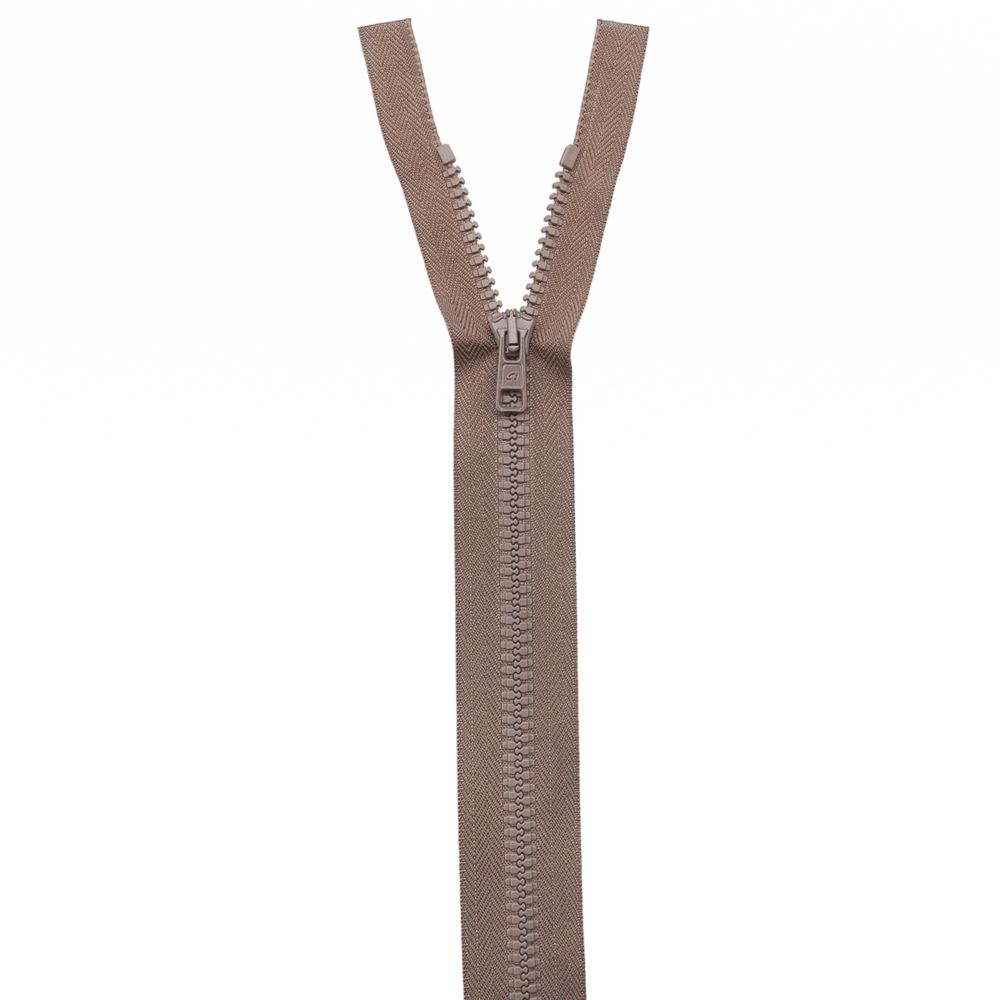 Молния трактор Arta Т6 (6 мм) 1 зам., разъем., 60 см, цв. 072 бежевый, уп.5 шт