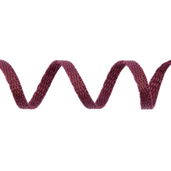 Стропа (ременная лента) 5 мм / 25 метров, толщ. 1.25 мм, [5.6 г/пог.м], 100% п/п, рис.9688, бордовый, Gamma С3857Г17