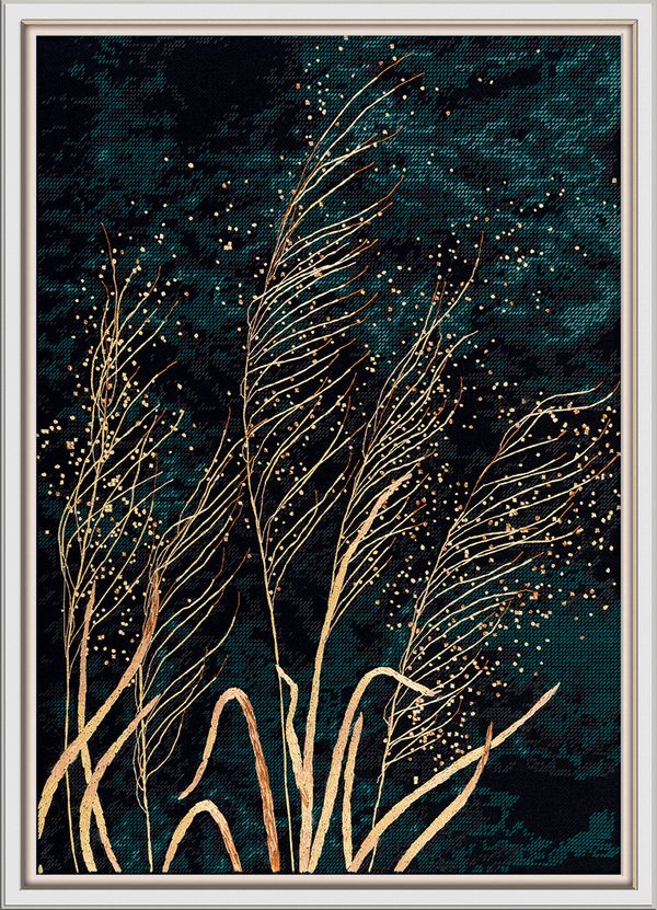 Набор для вышивания нитками Panna PS-7458, Золотые колоски, 31х41.5 см