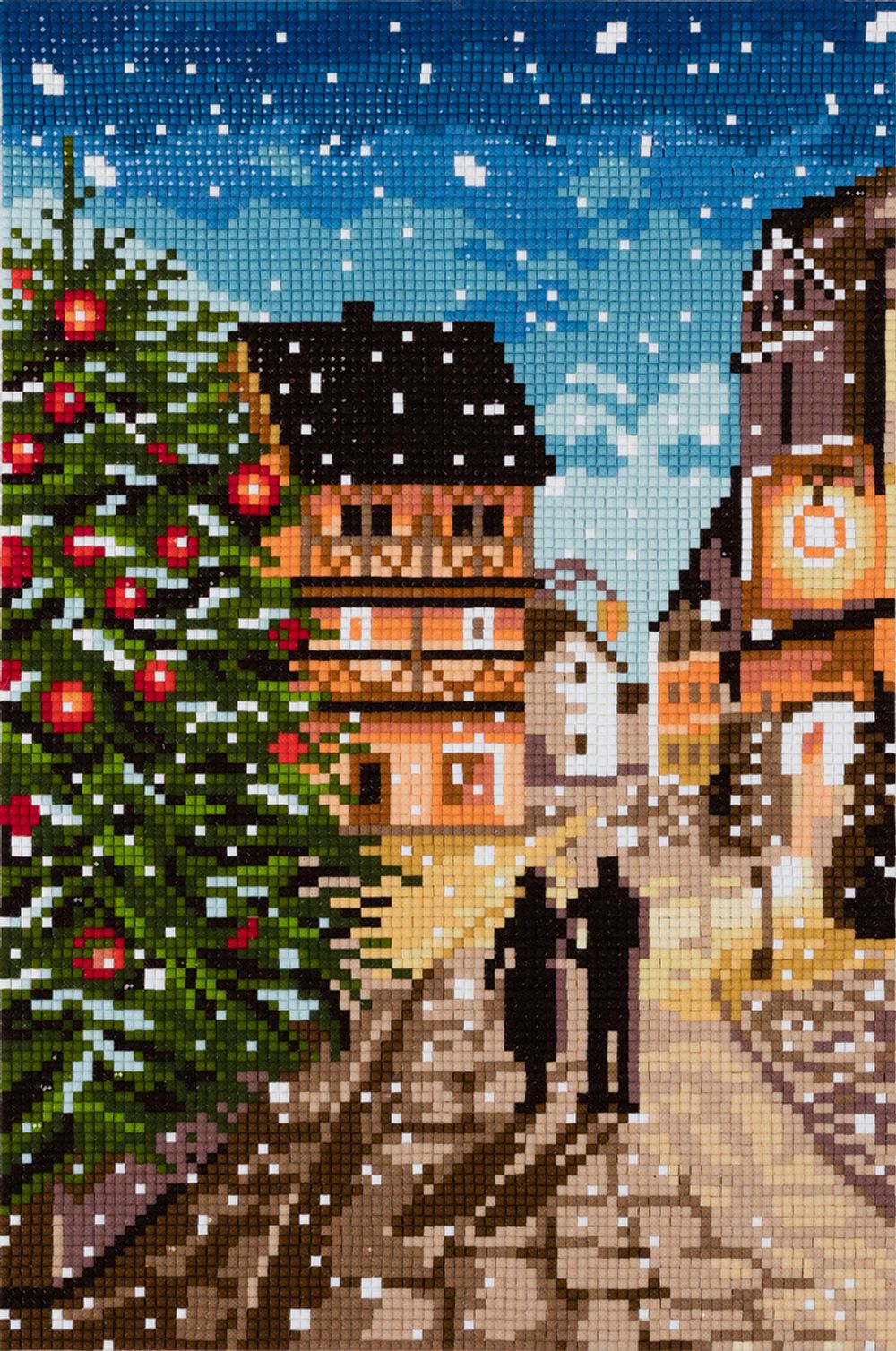 Алмазная (кристальная) мозаика Фрея, Рождественская прогулка, 20х30 см