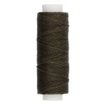 Нитки для кожи вощёные плоские 0.8 мм, 25 м, 012 т. зеленый, LC-001, Промысел