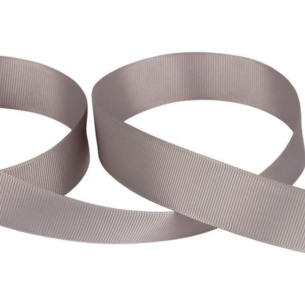 Лента репсовая (в рубчик) 25.0 мм / 45.5 метра, 125 серый, Gamma GR-25