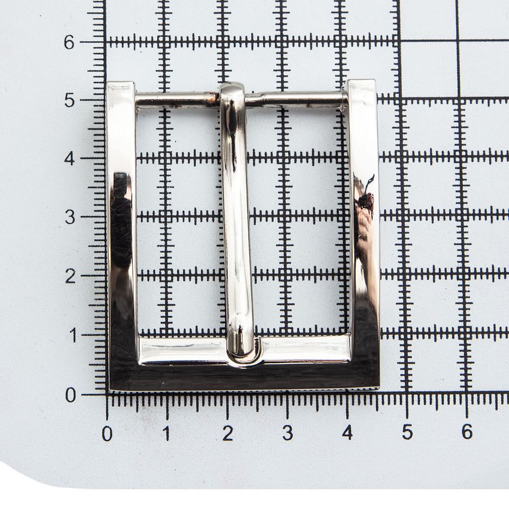 Пряжка ременная металл 35.0 мм (45х52 мм), никель, MR99, 3 шт