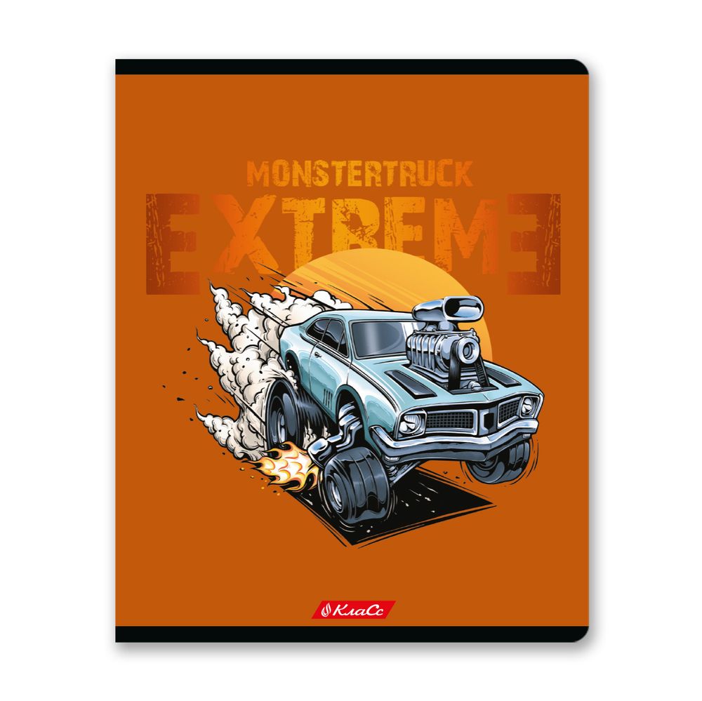 Тетрадь ученическая общая, твин лак, A5+ 48 л. на скобе, белизна 100%, 10 шт, клетка, 000323 Спорткар, Светоч 48ТСК5_8_3_1