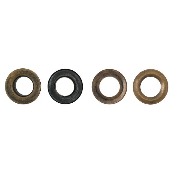 Люверсы металл ⌀13.0 мм (внутр.), h7 мм (внутр.), №28, металл, New Star, антик, уп≈100 шт