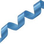 Лента атласная 1-сторонняя 25.0 мм / 22.86±1 метров, 140 голубой, Globus