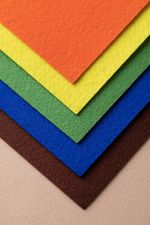 Фетр листовой жесткий 1.2 мм, 27х30 см, 5 шт, ассорти 4, Gamma FKS12-27/30