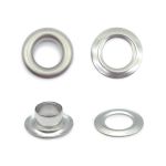 Люверсы металл ⌀_5.0 мм (внутр.), никель, 100 шт, BIG