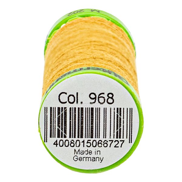 Нитки для тонких тканей Gutermann Extra Fine 150, 200м, 968 золотой, 5 катушек