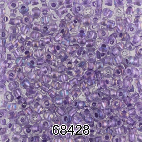 Бисер Preciosa 10/0 (2.3 мм), 500 г, 68428 (Ф604) сиреневый