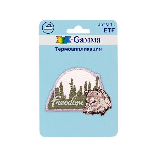 Термоаппликация №03, 1 шт, 01-311 FREEDOM 6х4.2 см, Gamma ETF