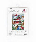 Набор для вышивания нитками Luca-S, Кормушка для птиц 25х33 см