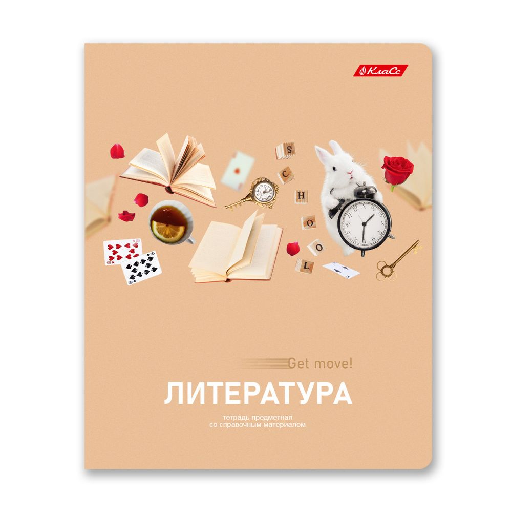 Тетрадь со справочным материалом Полёт идей, A5+ 48 л. на скобе 60 г/м², белизна 90%, 10 шт, линия, 000496 Литература, Светоч 48ТПСКп5_0_2_2