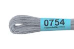 Мулине Gamma 100% хлопок, цв.0754 серо-голубой, 24 мотка по 8 метров