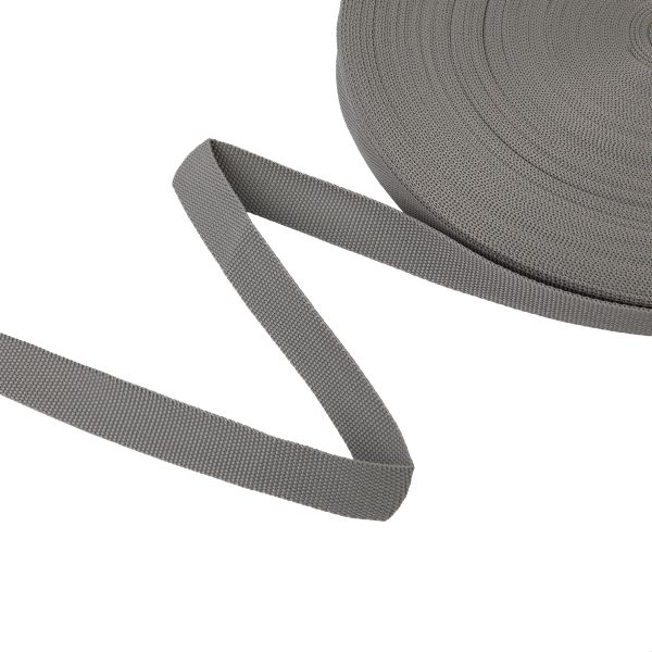 Стропа (ременная лента) 20 мм / 50 метров, толщ. 1.1 мм, [10 г/пог.м], 100% п/п, 310 св.серый, Gamma G-20 ЦВ