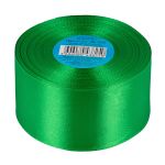 Лента атласная 1-сторонняя 50.0 мм / 33±2 метра, 090 ярко-зеленый, Gamma