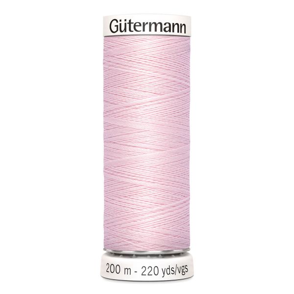 Нитки универсальные Gutermann Sew-all, 200м, 372 бело-розовый, 5 катушек