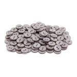 Пуговицы 2 прокола 18L, 11 мм, (Gray (серый)), NE74, 144 шт