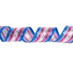 Лента металлизированная Стрела 25±2 мм / 25±0.5 метров, под серебро-малиновый-синий / silver-crimson-d.blue, Blitz