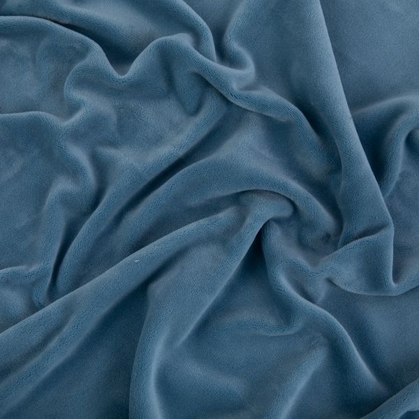 Велюр 240 г/м², 185 см / 5 метров, джинс/jeans, Gamma VELR