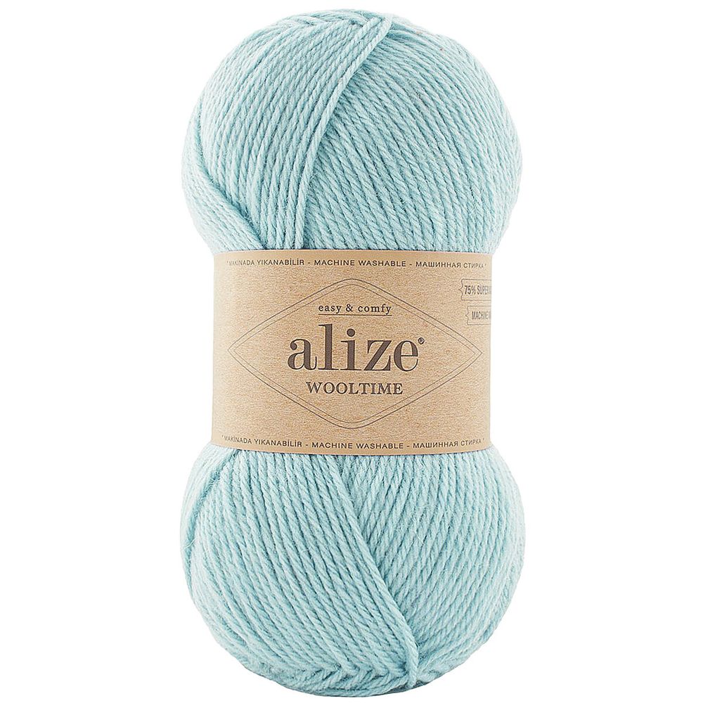 Пряжа Alize (Ализе) Wooltime / уп.5 мот. по 100 г, 200 м, 522 мята