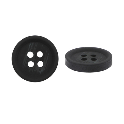 Пуговицы 4 прокола 24L (15мм), (Black (черный)), 36 шт, 613988-2