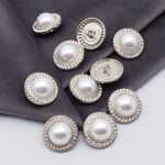 Пуговицы на ножке 32L=20 мм, металл, Silver (серебристый), 10 шт, MP15