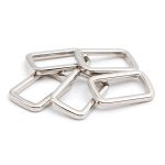 Рамка прямоугольная металл 20 мм /26х17 мм/ никель, ГУ12749, 4 шт