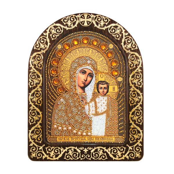 Набор для вышивания бисером Нова Слобода, Образ Пр. Богородицы Казанской 13,5х17 см
