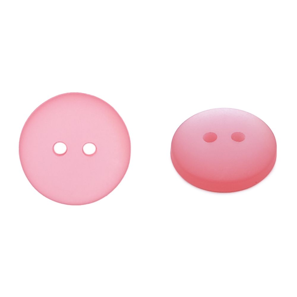 Пуговицы на 2 прокола 22L (14мм), пластик (col.35 розовый), CR-K18M, 144 шт