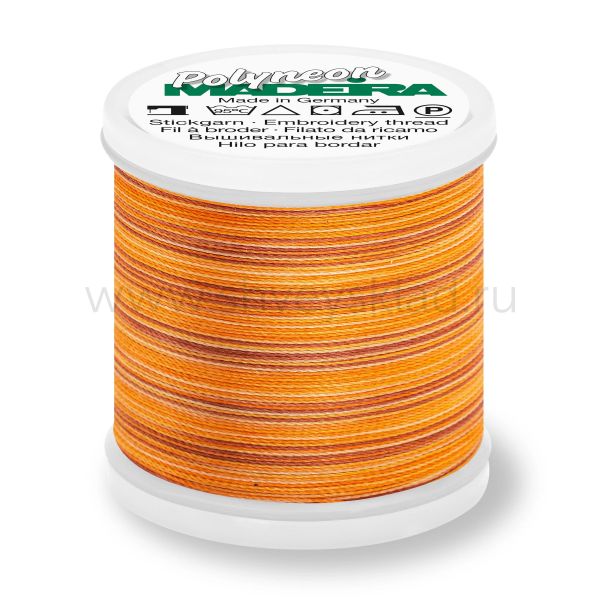 Нитки вышивальные флюоресцирующие Madeira Polyneon №40, 200 м, цв. 1507, 9845, 5 катушек