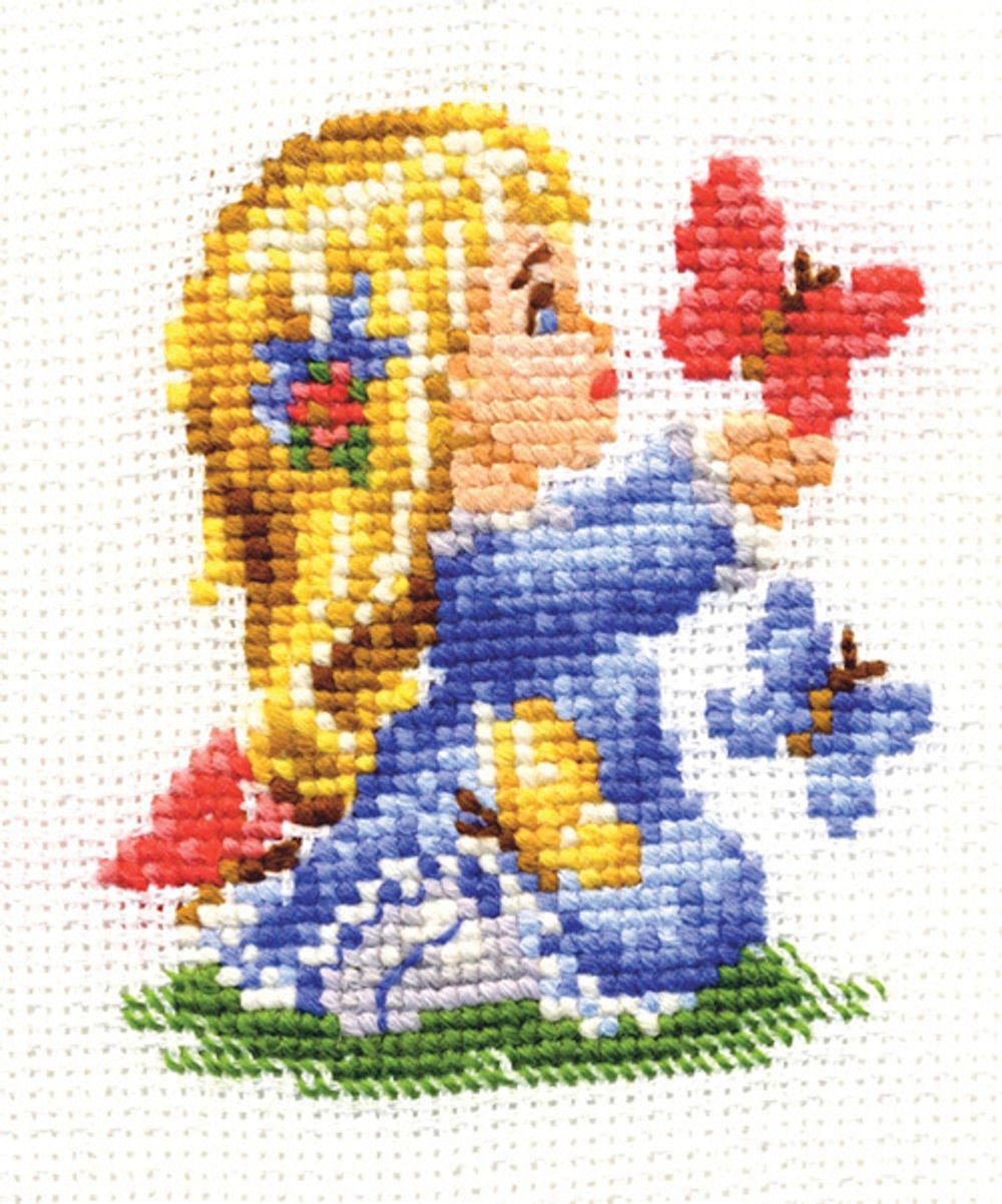 Набор для вышивания нитками Сделай своими руками, Детство 11х13 см