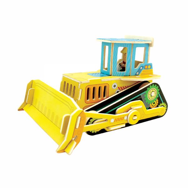 Пазл серия Дорожно-строительная техника RT-005, бульдозер, Rezark RT-005