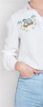 Набор для вышивания нитками Panna, Живая картина, Котофей, 15х10 см