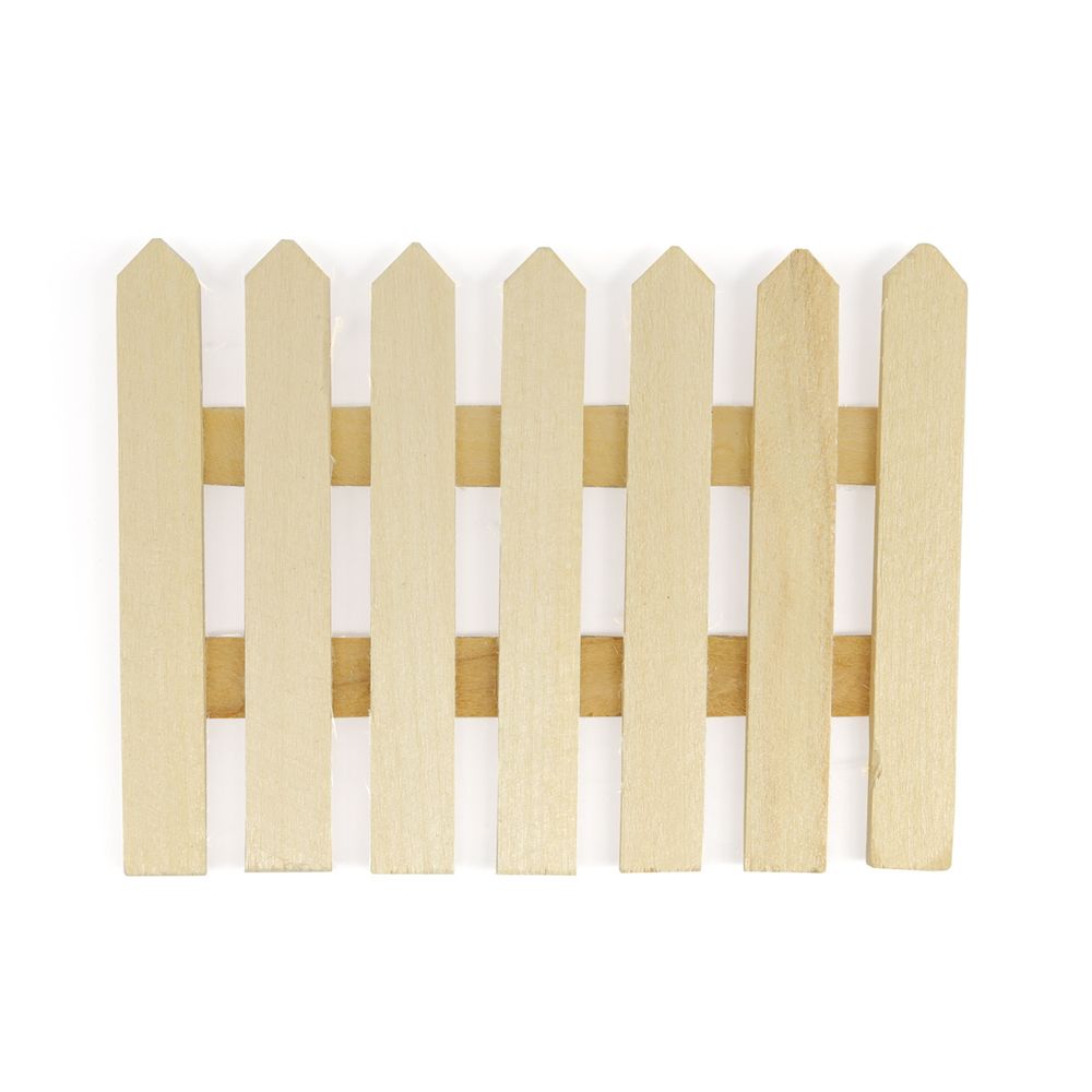 Заготовка из дерева Забор, 6,2х9х0,6см, уп.1 шт