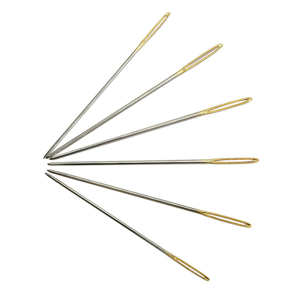 Иглы ручные вышивальные с золотым ушком для гобеленов №24-26, 6 игл, Hobby&amp;Pro, 110209/g