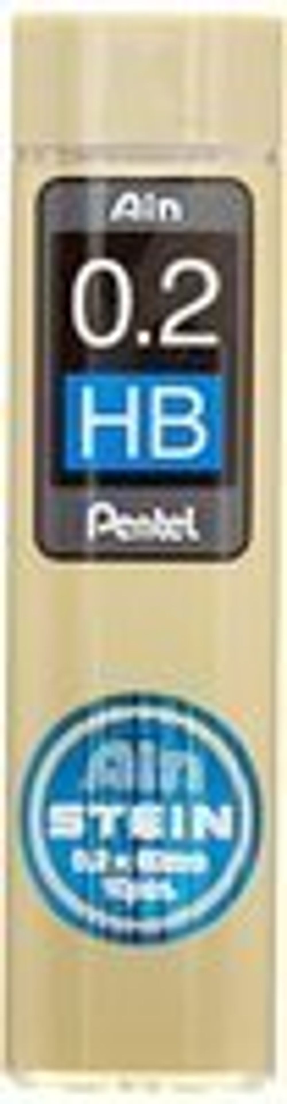 Грифели для карандашей автоматических Pentel Ain Stein 0.2 мм, 20 шт, C272W-HB HB