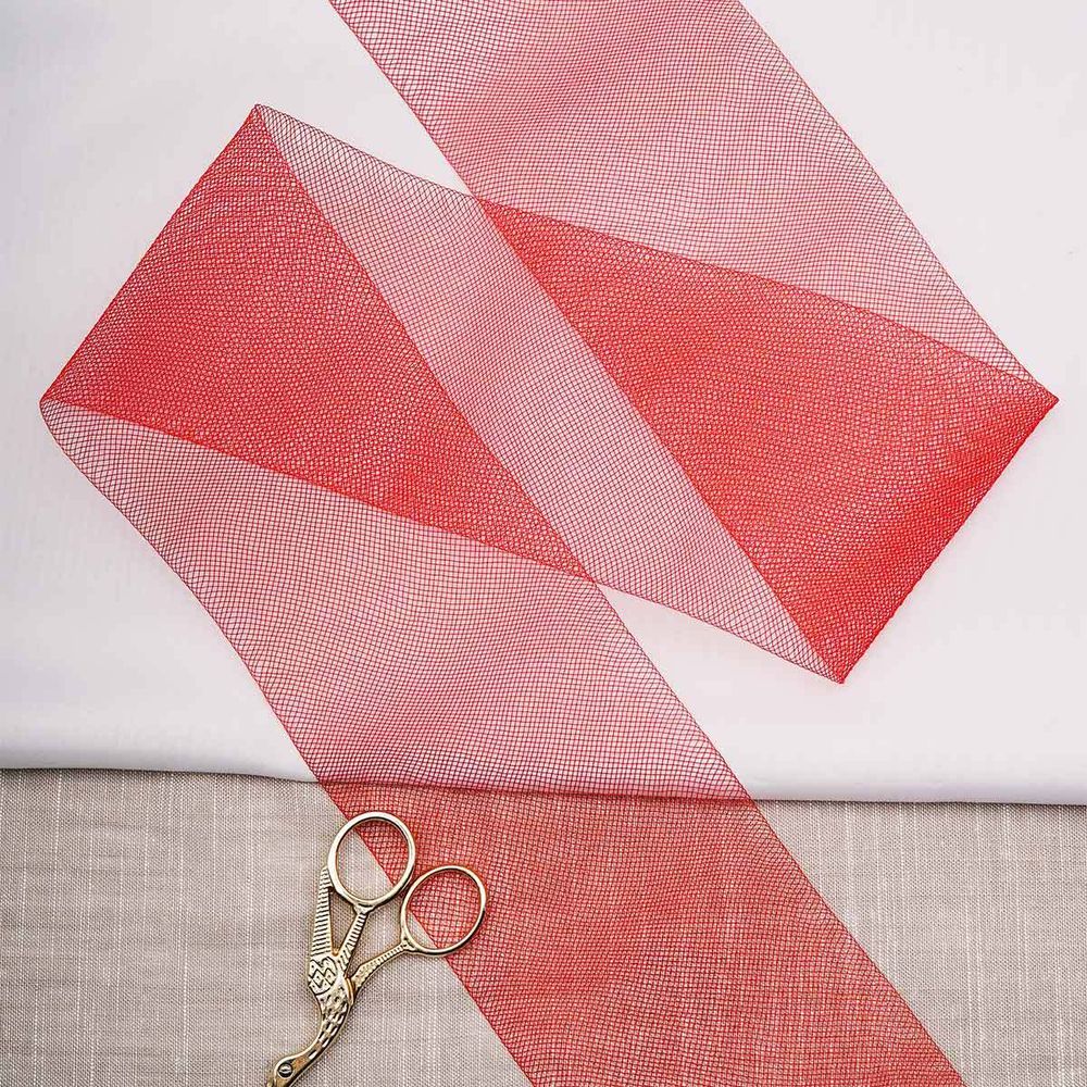 Кринолин мягкий 100.0 мм / 13.72 метра, красный, 3AR3073