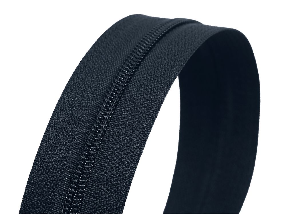 Молния рулонная витая (спираль) Т3 (3 мм) УСИЛЕННАЯ, НА БОБИНЕ, S-071 т.синий (цв.SBS) / кор. 1200 метров