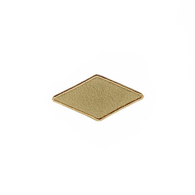 Термоаппликация Ромб, 100х50мм (10 шт) (бежевый), 015ф