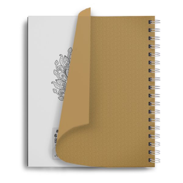 Тетрадь общая с пластиковой обложкой, 500 мкр, тиснение серебряной фольгой, A5+ 96 л. на гребне 65 г/м², белизна 100%, 4 шт, клетка, 000805 Бежевая, Светоч ТЕТ96-001