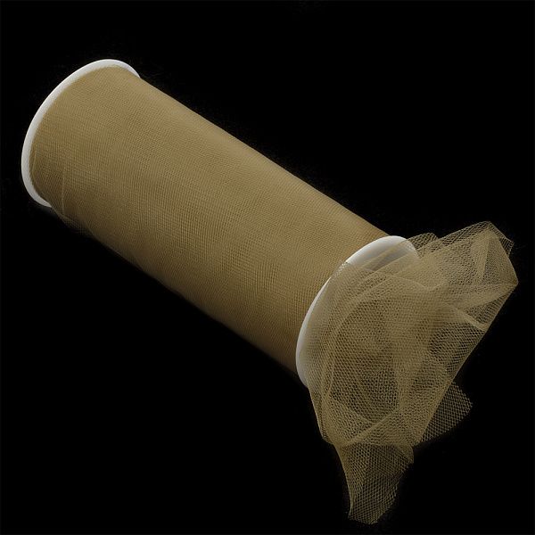 Фатин на шпульке средней жесткости 220 мм / 22.86 метра, TBY.MS.220.39, цв.39 т.коричневый