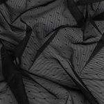 Сетка бельевая эластичная 80 г/м², шир.140 см / 5 метров, 170 черный /OLG024.170/5/