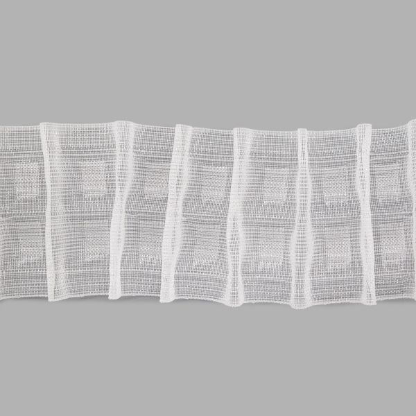 Лента (тесьма) шторная: сборка параллельная (1:2) 60 мм / 100 метров, S090439