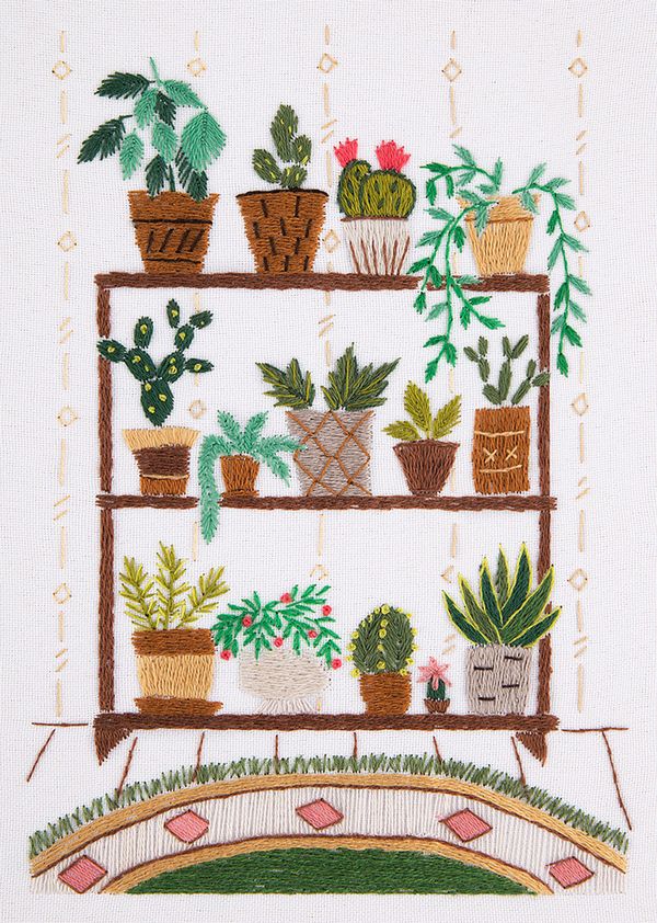 Набор для вышивания нитками Panna, Живая картина, Живой уголок, 10х15 см