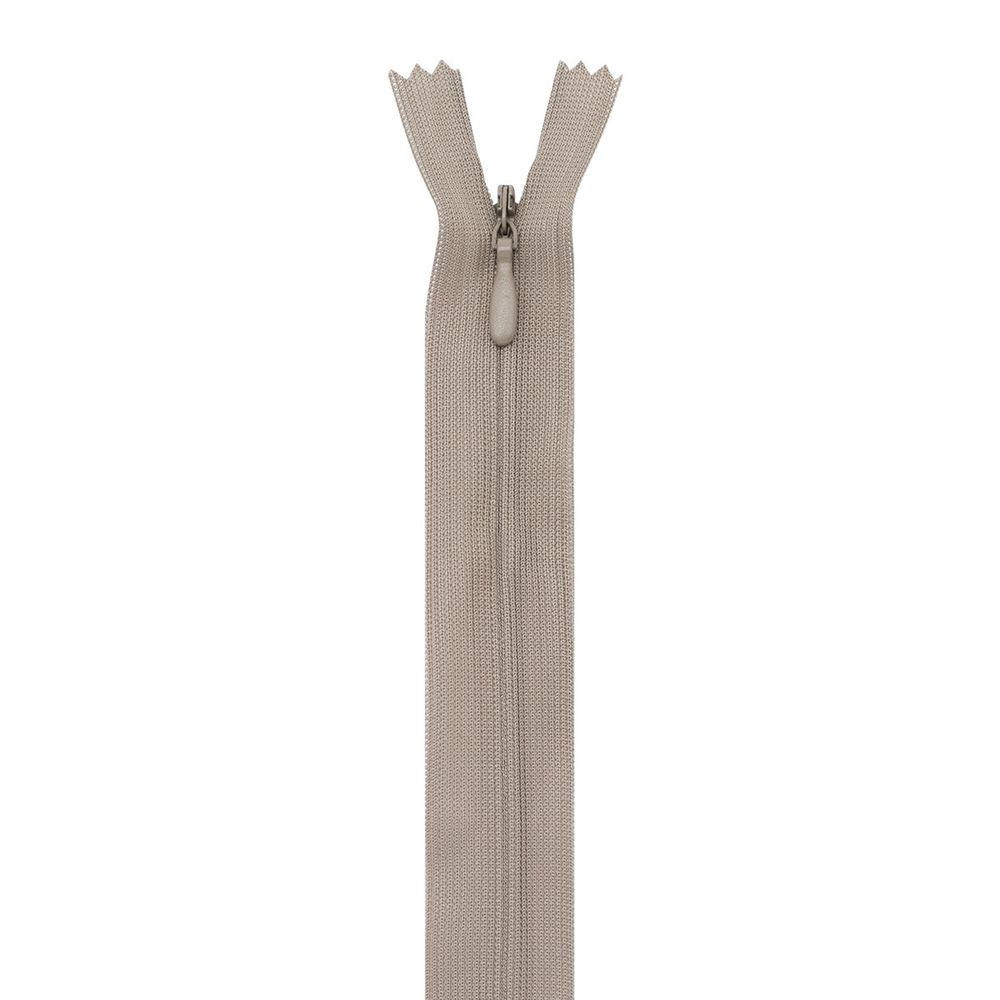 Молния потайная (скрытая) Т3 (3 мм) 1 зам., н/раз., 50 см, т.бежевый, 31276 / 50, 10 шт